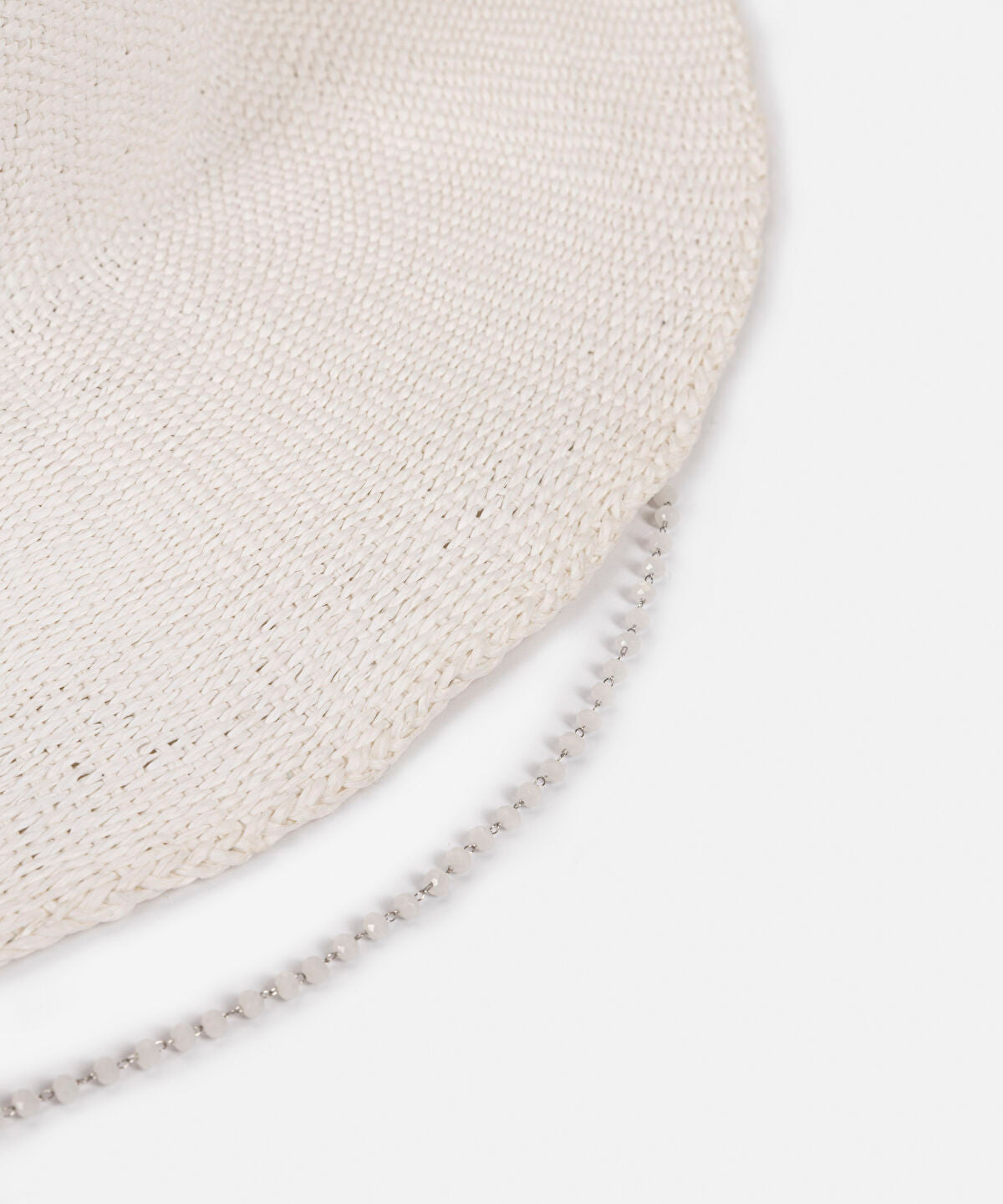 Zoomed Beaded Strap Hat