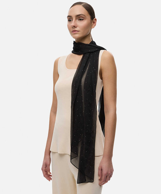 Rhinestone Embellished Scarf