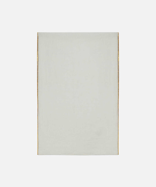 Contrast Trim Linen Scarf