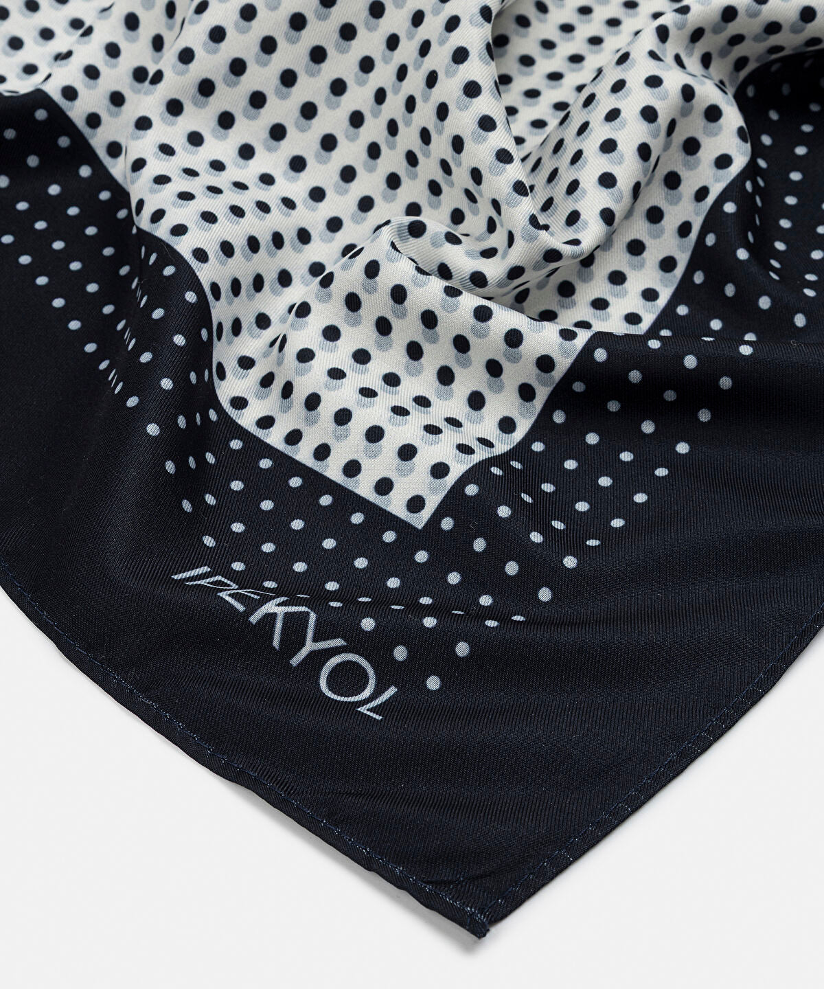 Zoomed Polka-Dot Scarf
