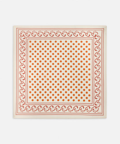 Polka Dot Silk Blend Scarf