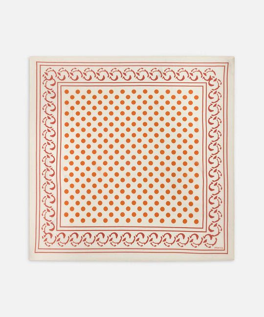 Polka Dot Silk Blend Scarf