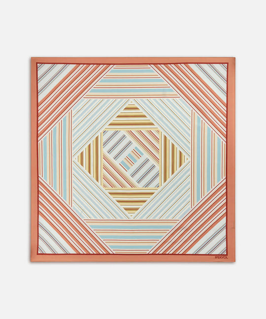 Striped Color-Block Scarf