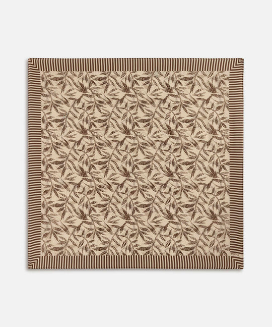 Silk Blend Printed Scarf