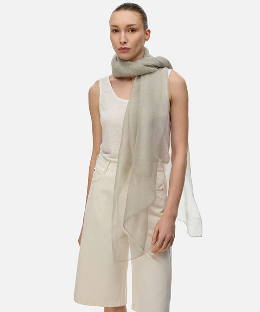 Silk and Wool Blend Scarf