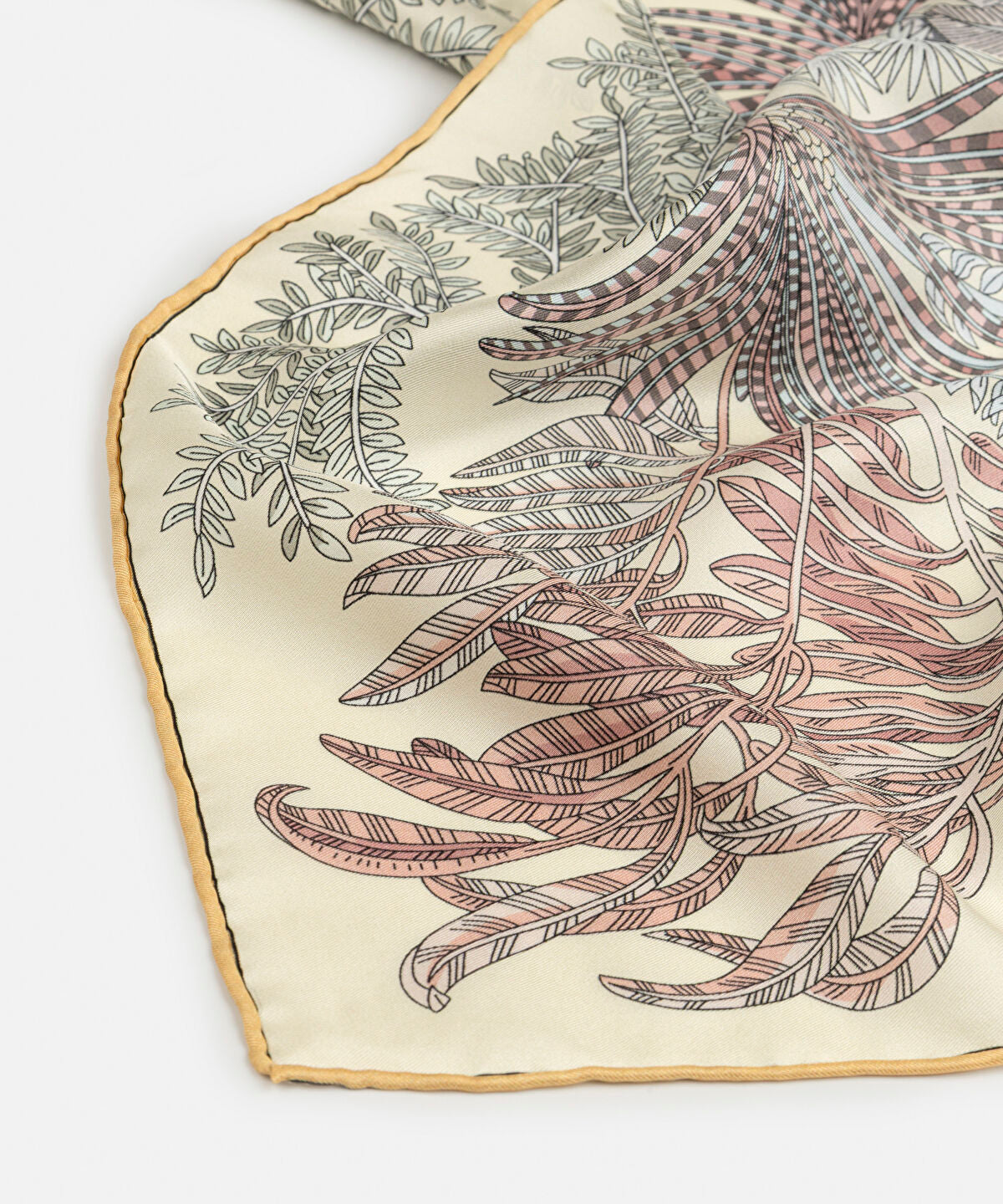 Floral Print Silk Scarf
