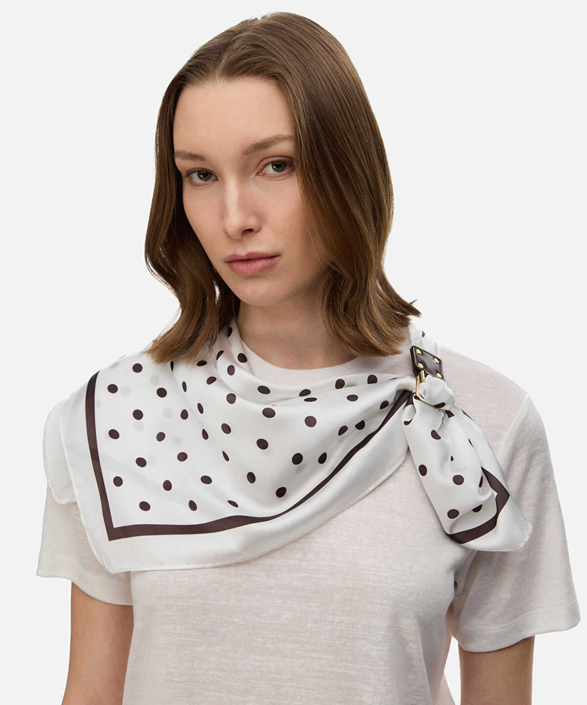 Zoomed Polka Dot Scarf