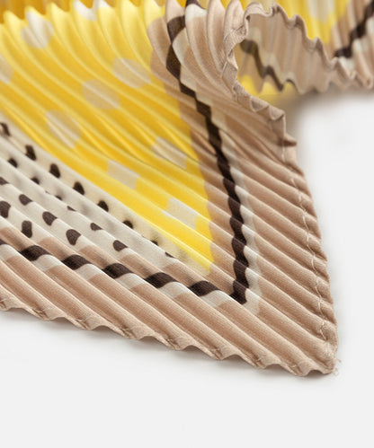 Pleated Polka Dot Scarf