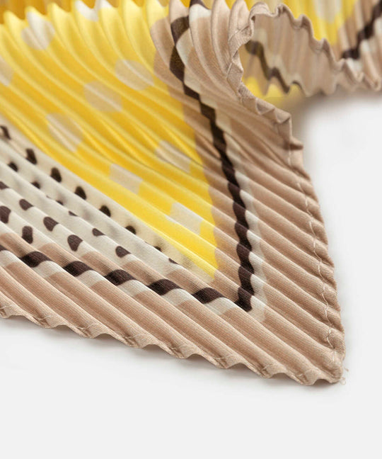 Pleated Polka Dot Scarf