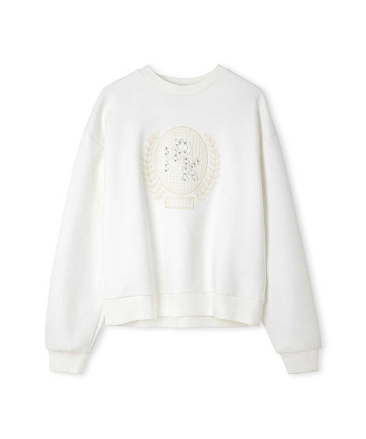 Embellished Scuba Sweatshirt