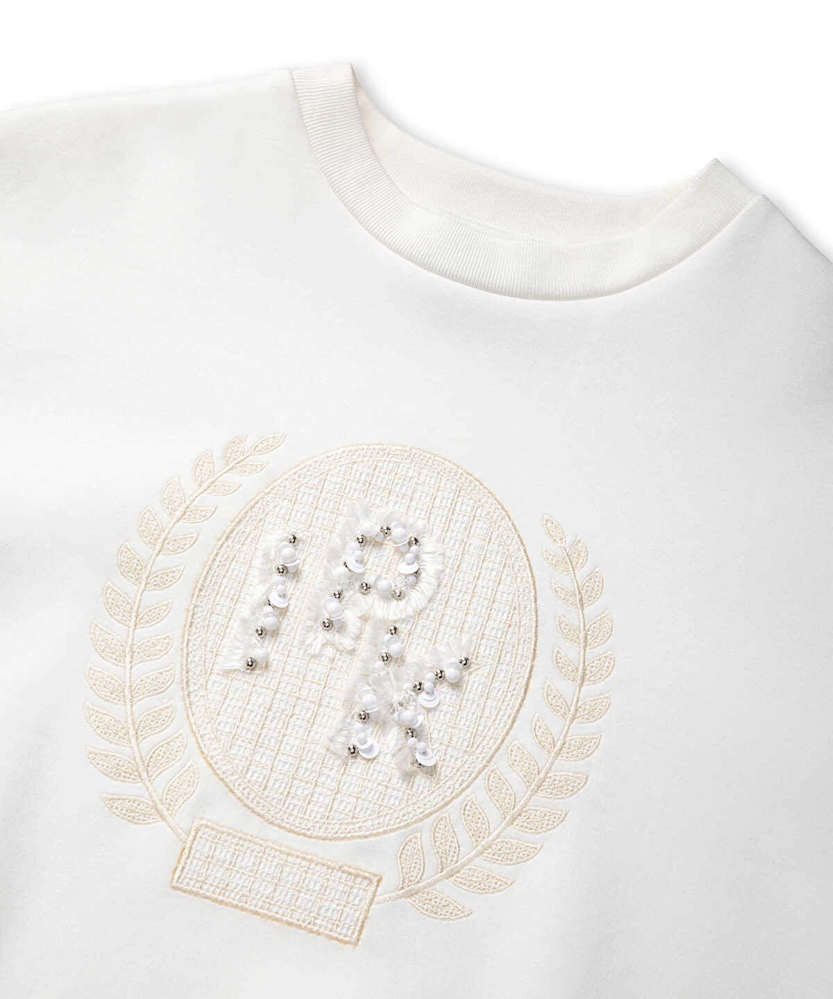 Embellished Scuba Sweatshirt