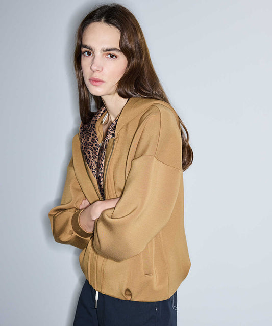 Leopard Scarf Detail Sweatshirt
