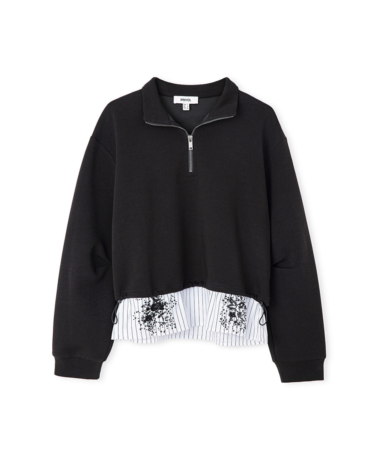 Zoomed Layered-Effect Color-Block Sweatshirt