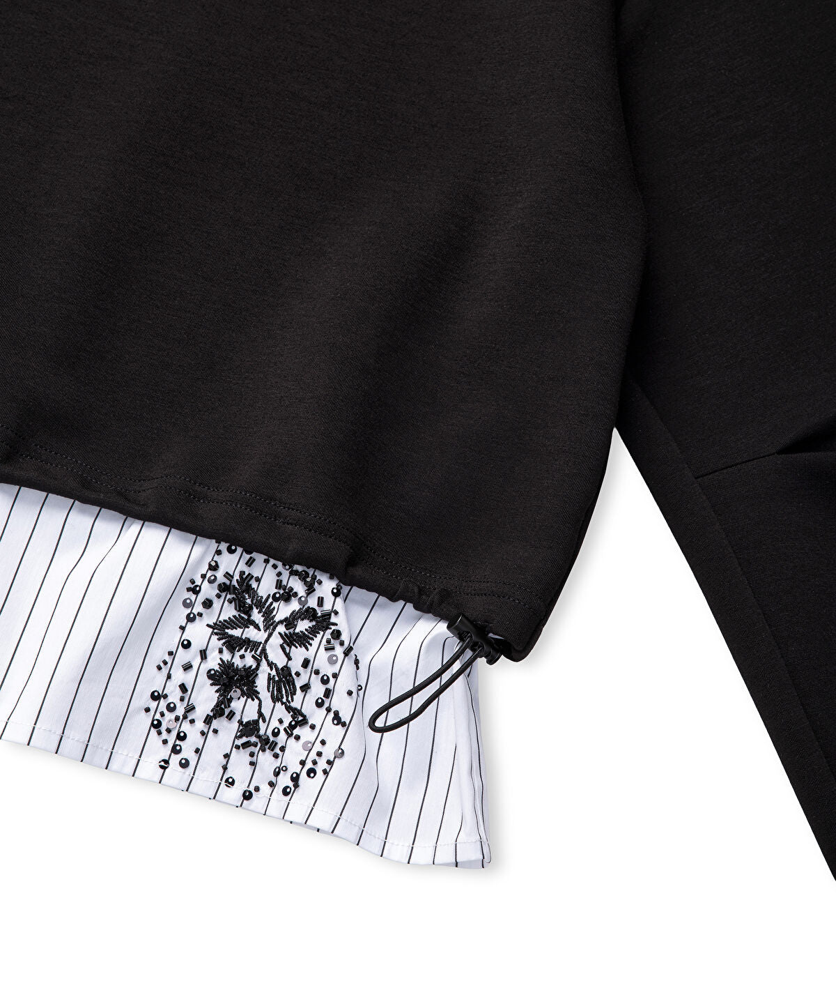 Zoomed Layered-Effect Color-Block Sweatshirt