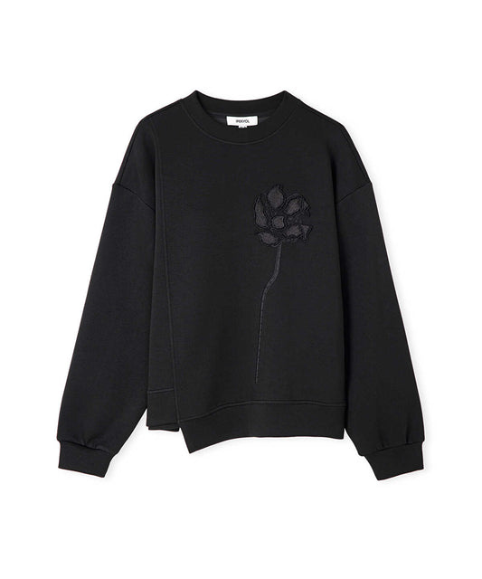 Floral Applique Sweatshirt