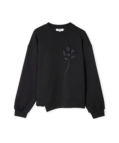 Floral Applique Sweatshirt