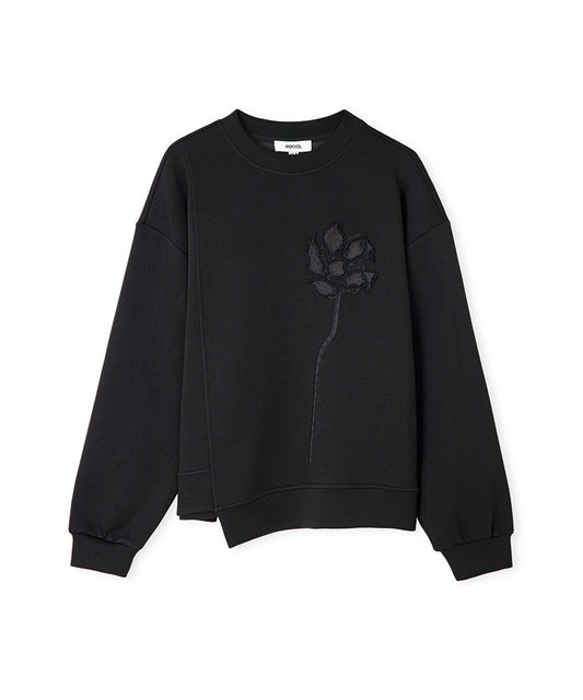 Floral Applique Sweatshirt
