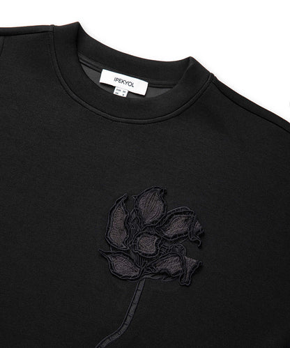 Floral Applique Sweatshirt