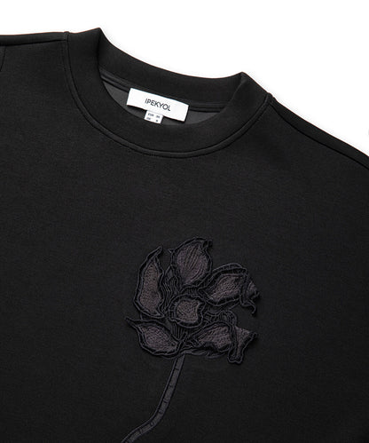 Floral Applique Sweatshirt