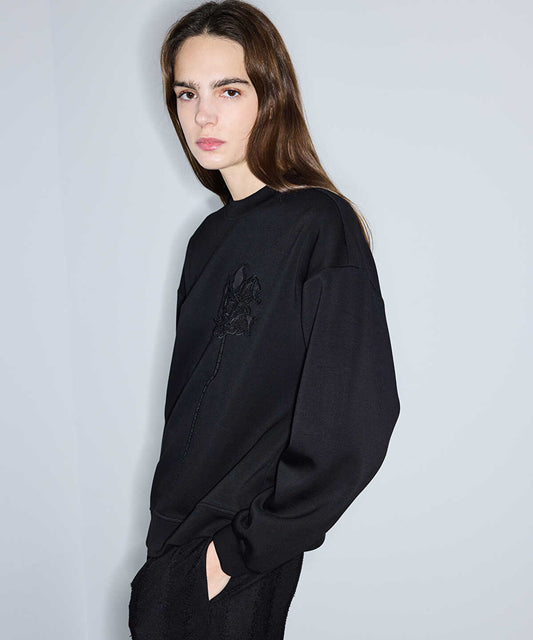 Floral Applique Sweatshirt