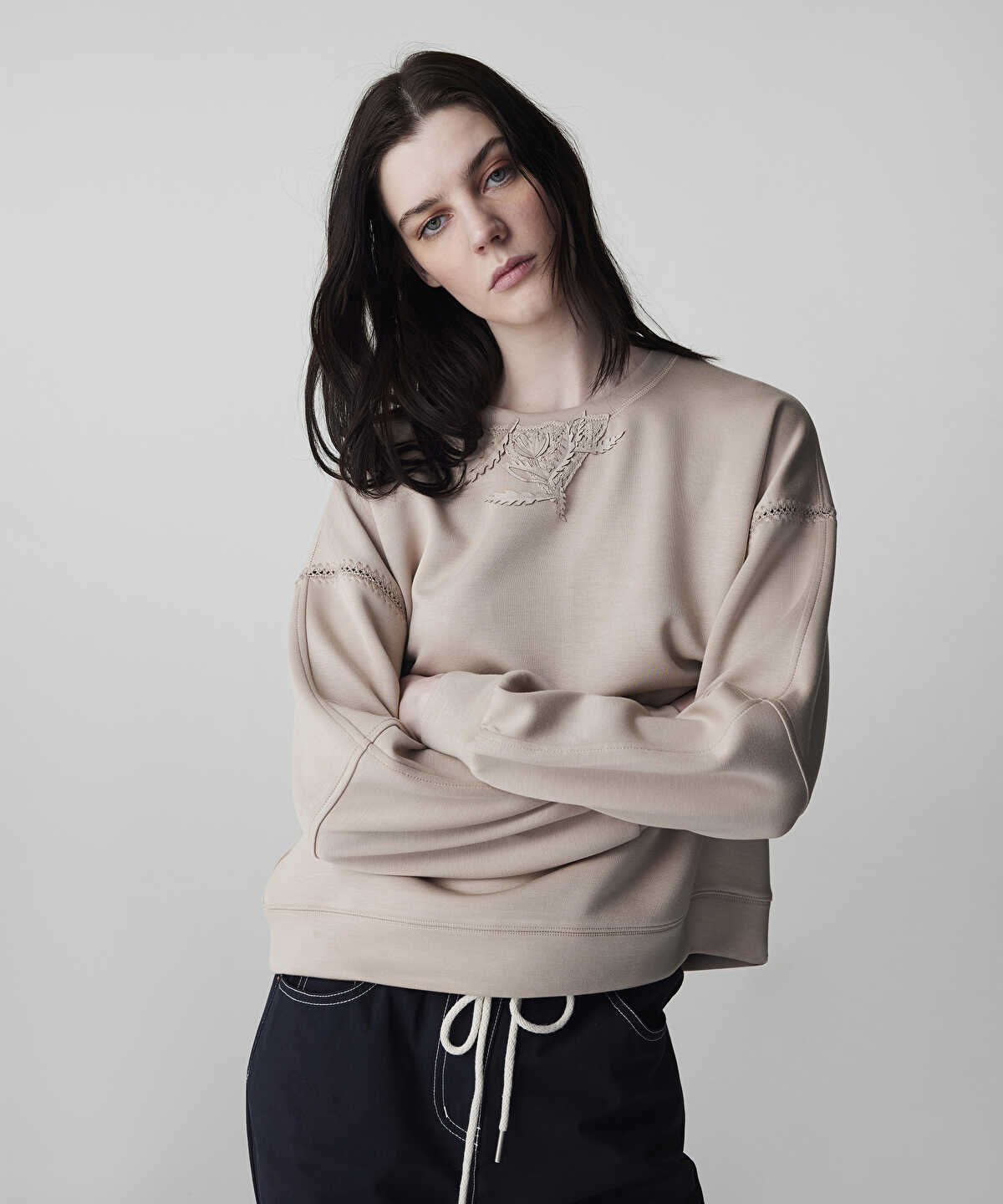 Floral Applique Sweatshirt