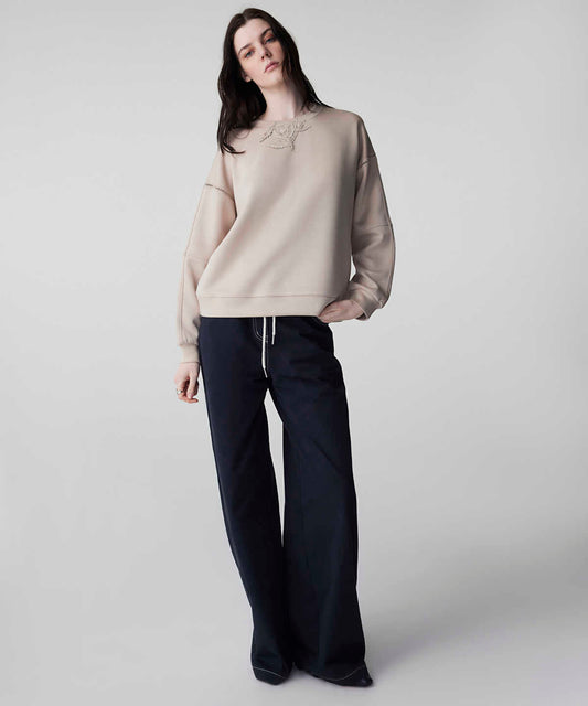 Floral Applique Sweatshirt