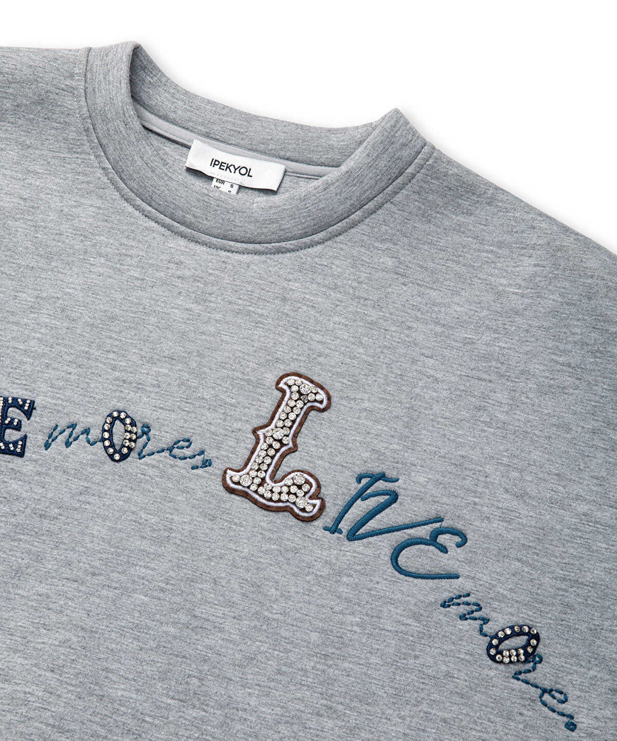 Zoomed Embellished Scuba Sweatshirt