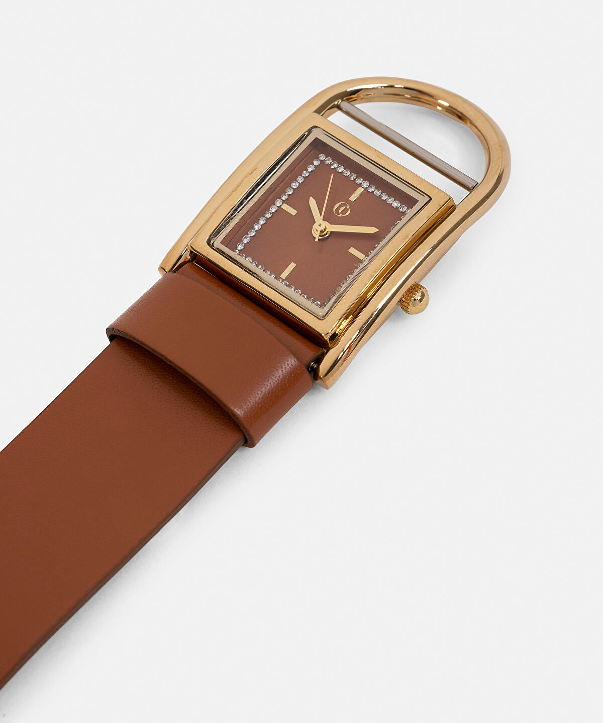 Zoomed Rhinestone Embellished Watch
