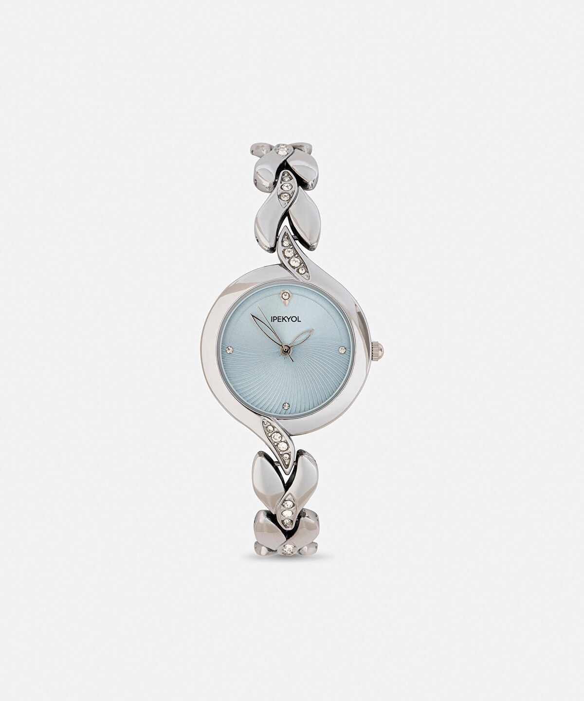 Zoomed Rhinestone Embellished Watch