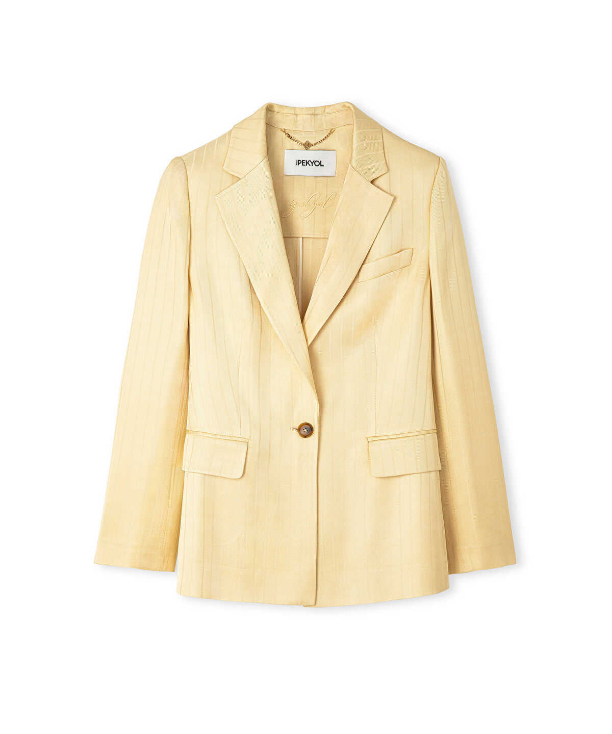 Zoomed Striped Jacquard Blazer