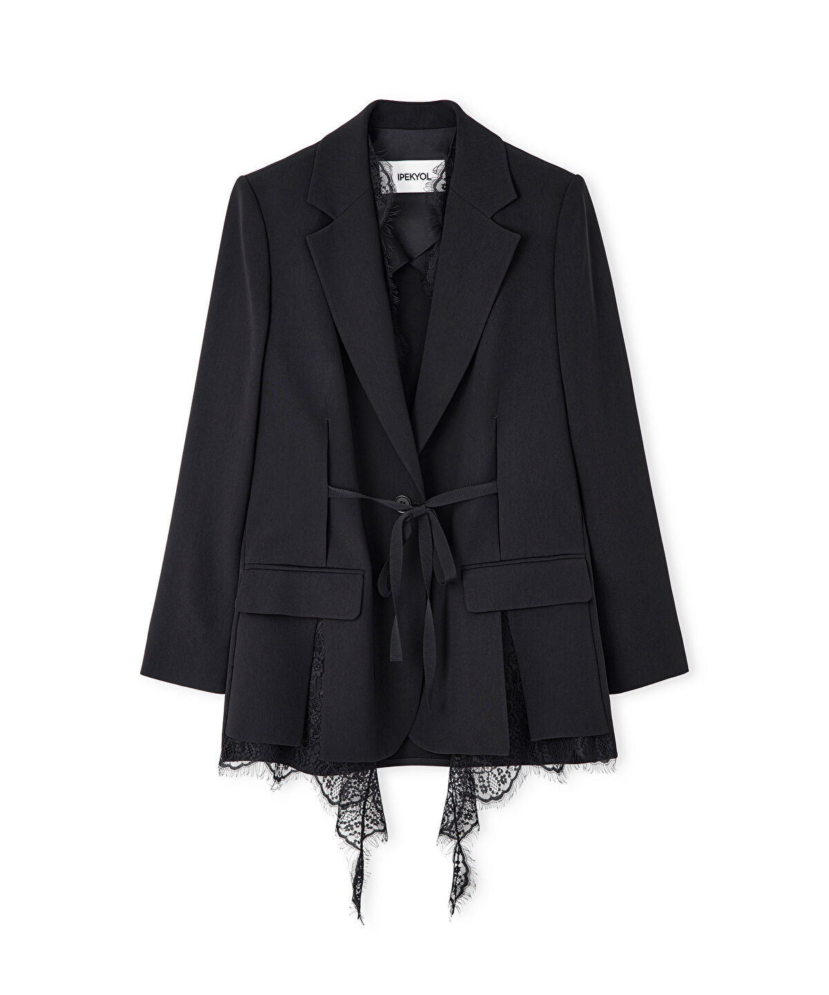 Zoomed Lace Applique Blazer
