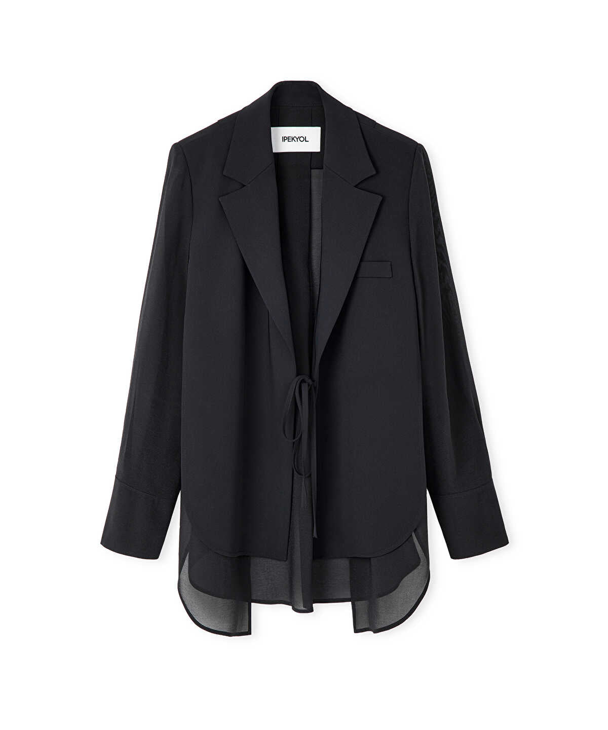 Zoomed Mixed Media Blazer