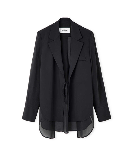 Mixed Media Blazer