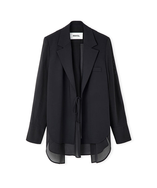 Mixed Media Blazer