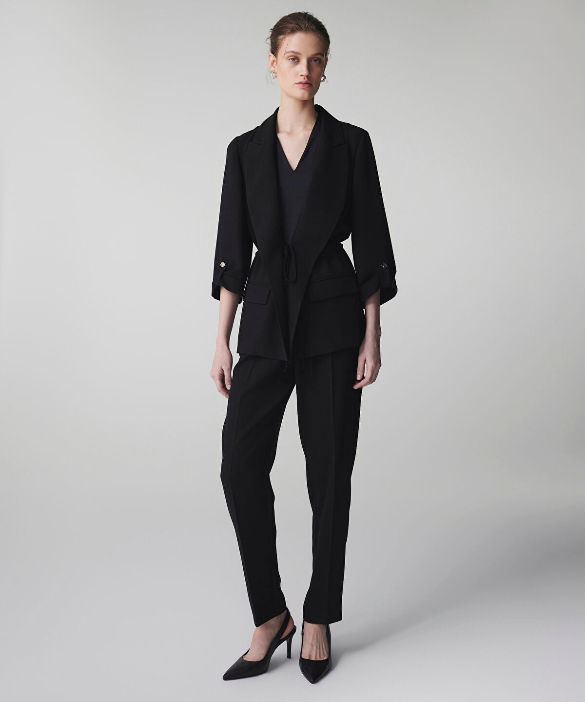 Zoomed Tie Waist Blazer 
