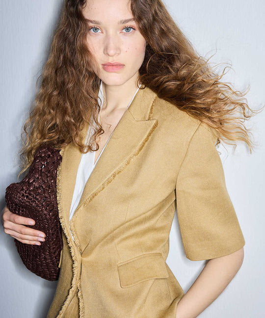 Fringe-Trim Blazer