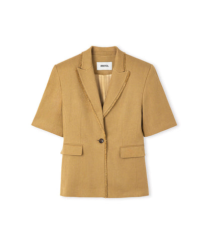 Fringe-Trim Blazer