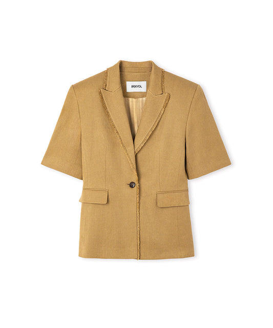 Fringe-Trim Blazer