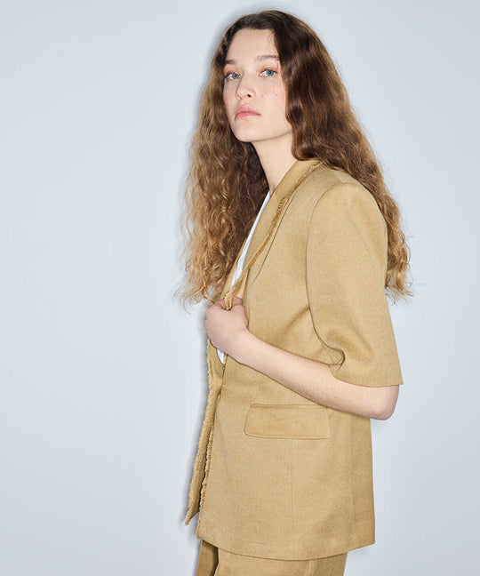 Fringe-Trim Blazer