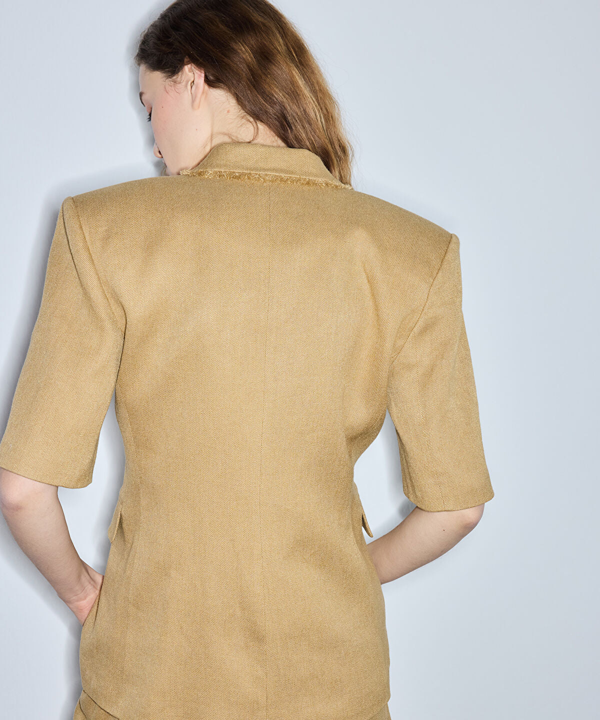 Zoomed Fringe-Trim Blazer