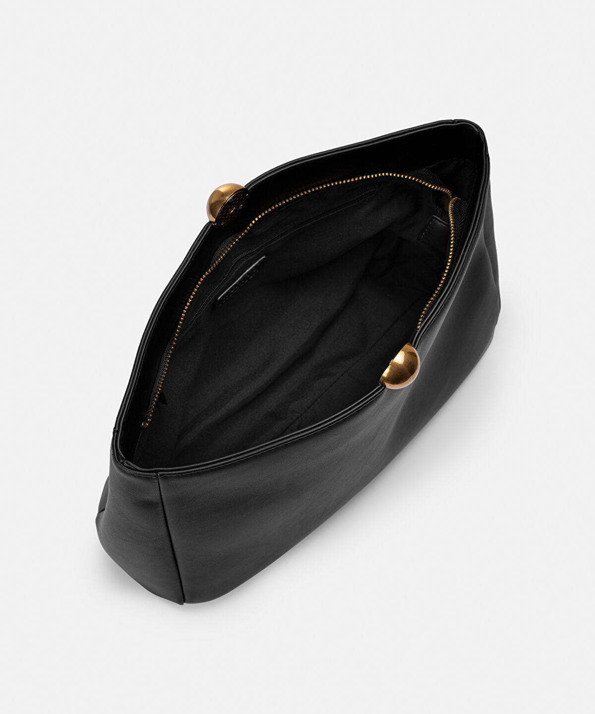 Zoomed Leather-Effect Clutch