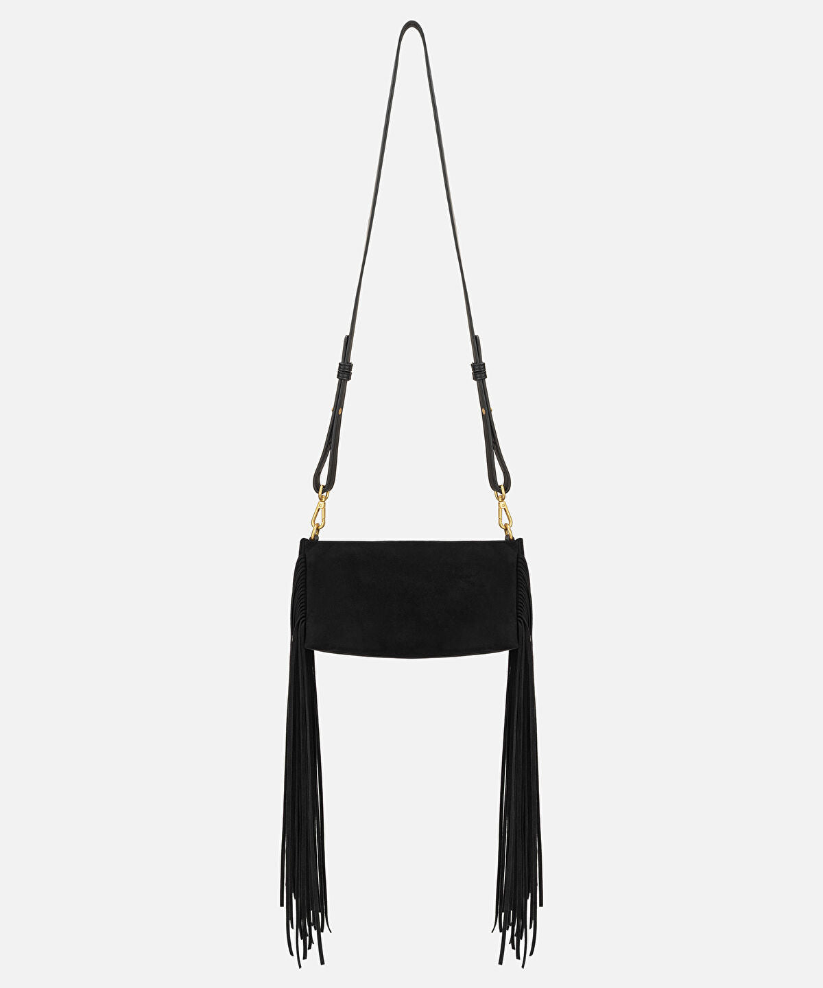 Tassel Trim Clutch with Detachable Strap