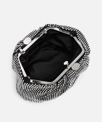 Rhinestone Clutch with Detachable Strap