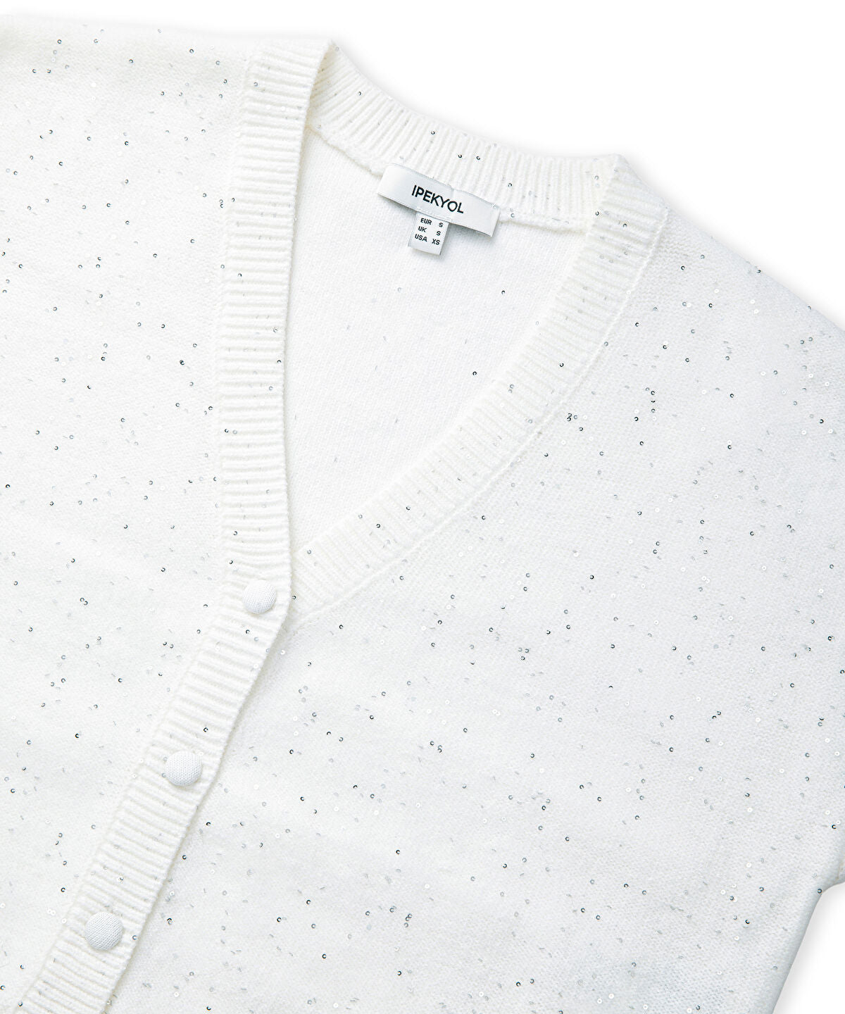 Zoomed Embellished Knit Cardigan