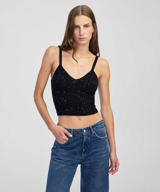 Embellished Knit Top