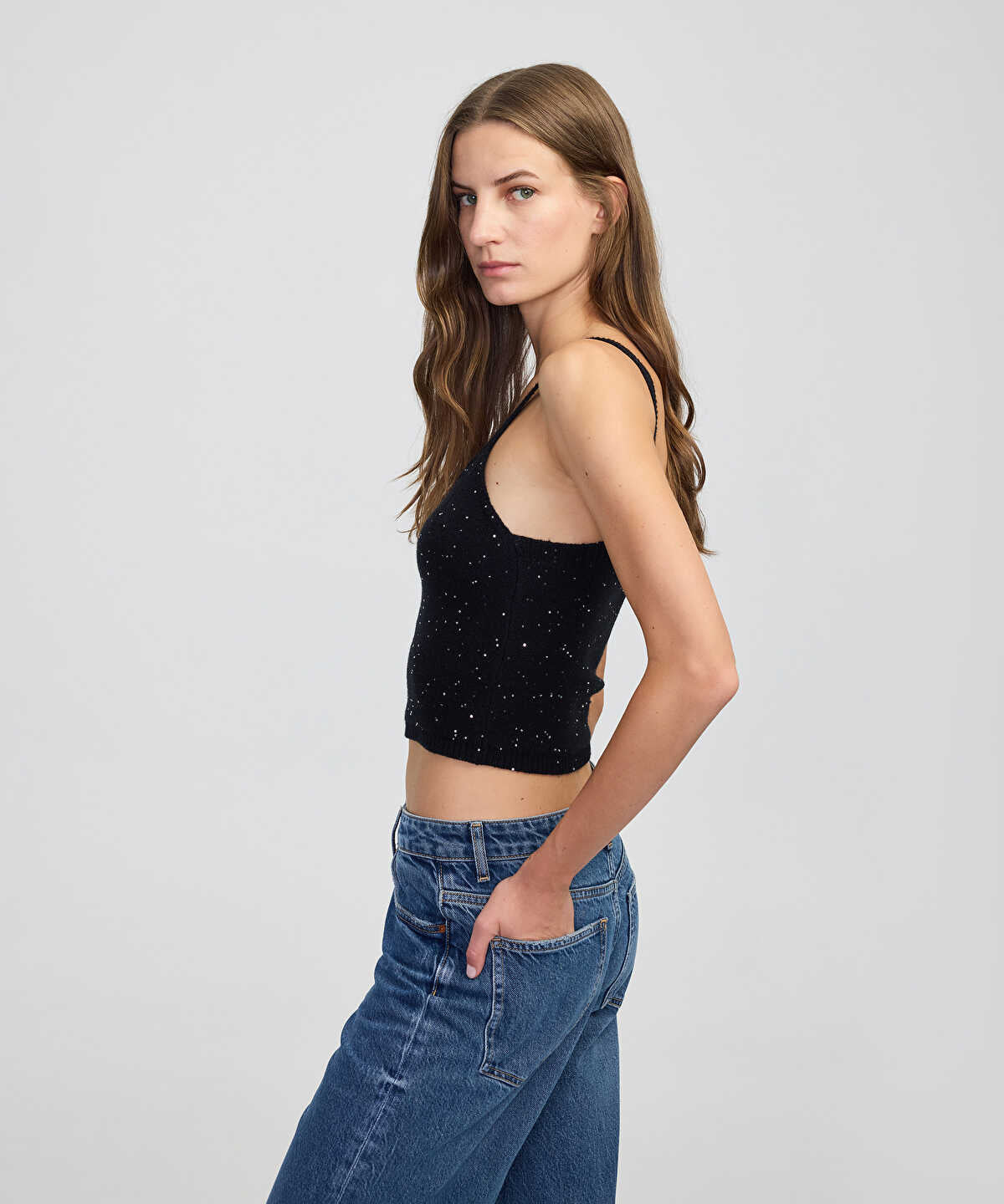Embellished Knit Top