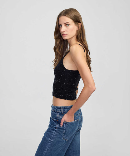 Embellished Knit Top