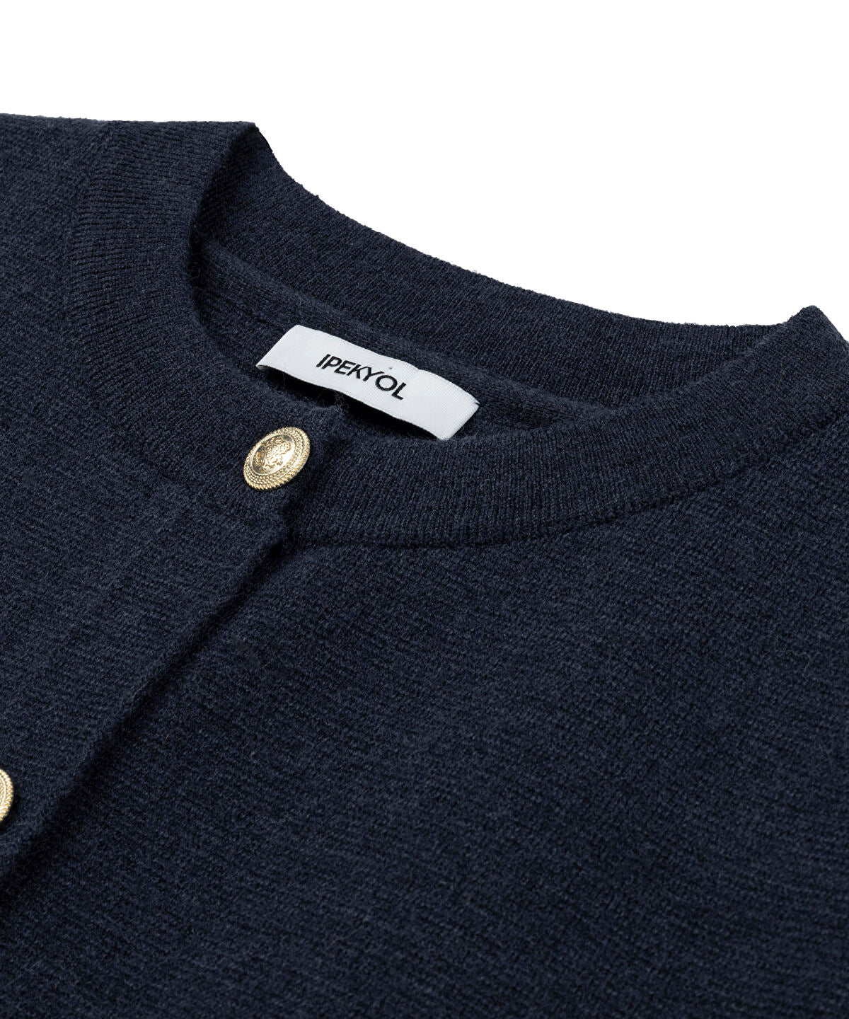 Zoomed Gold-Button Knit Vest