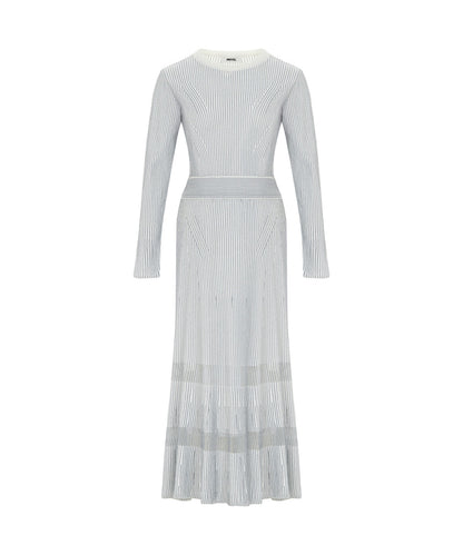 Ribbed Lurex Knit Dress
