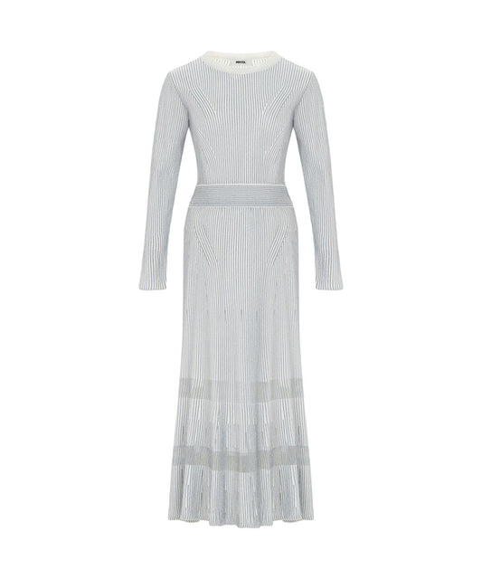 Ribbed Lurex Knit Dress